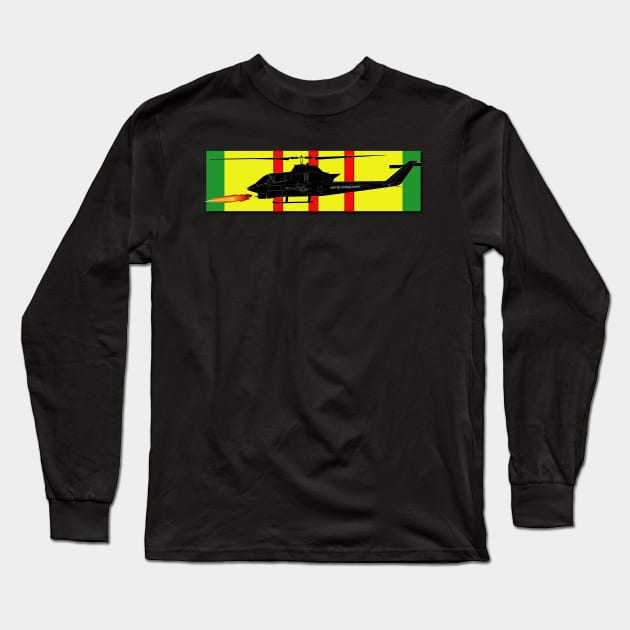 Vietnam - VCM - AH-1 Cobra Long Sleeve T-Shirt by twix123844